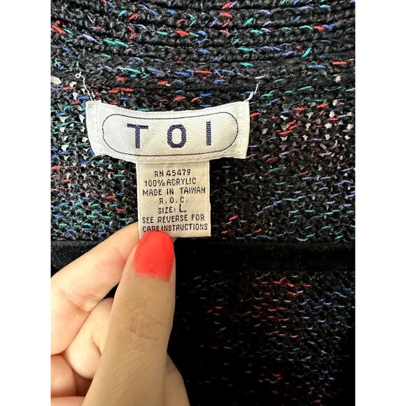 Vintage TOI Large Cardigan - Picture 2 of 3